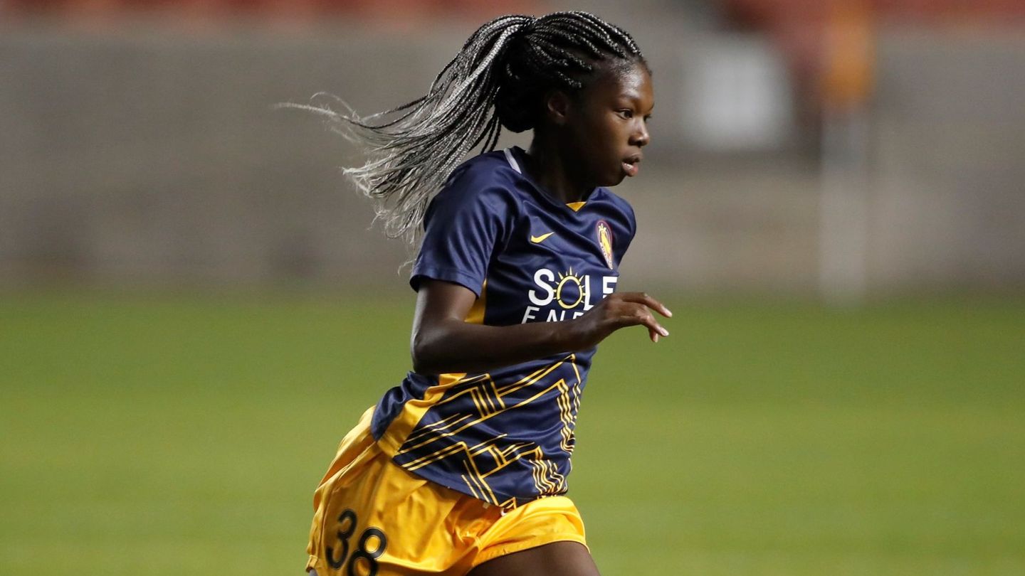 La futbolitsa Aminata Diallo. (EFE/George Frey)
