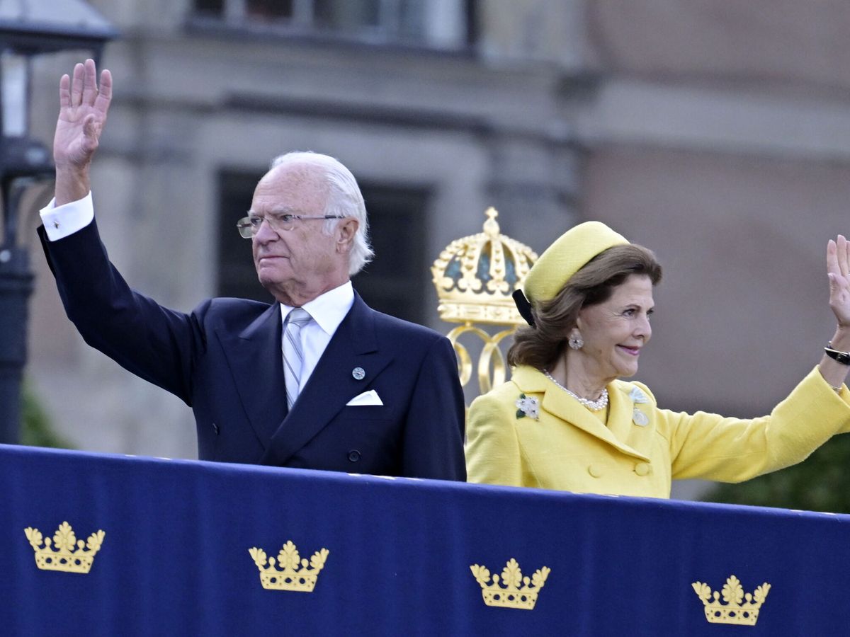 Foto: La reina Silvia de Suecia y el rey Carlos XVI Gustavo, en una imagen de archivo. (EFE)