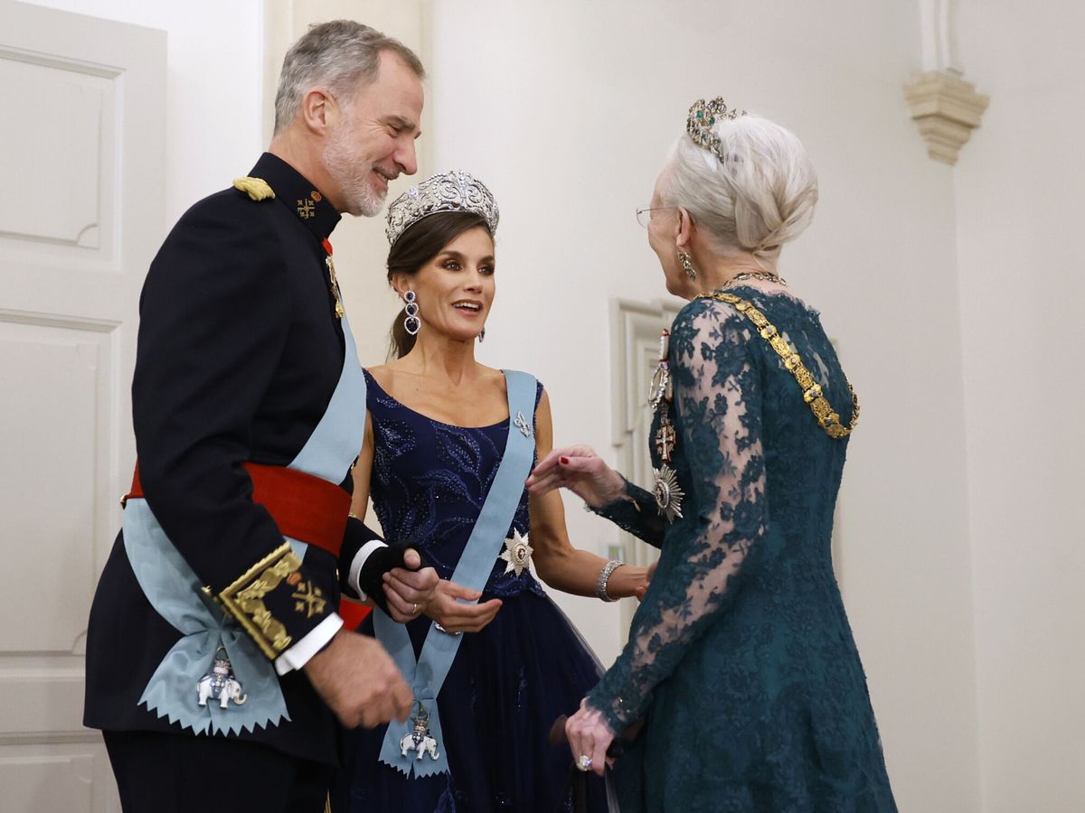 Foto: Los Reyes de España con la reina Margarita en Copenhague. (EFE/Juanjo Martín)