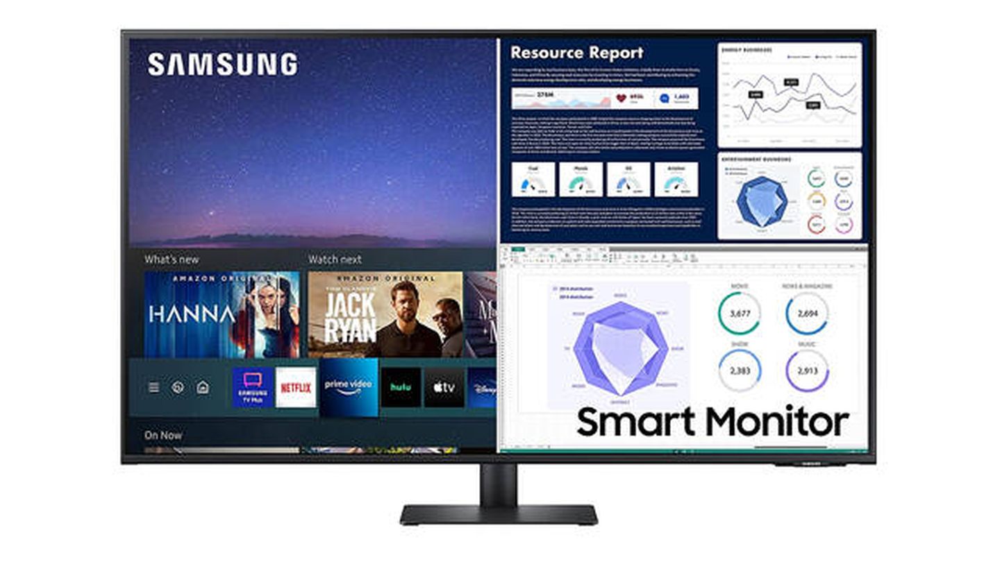 Monitor de PC Samsung 4K con altavoces y Smart TV