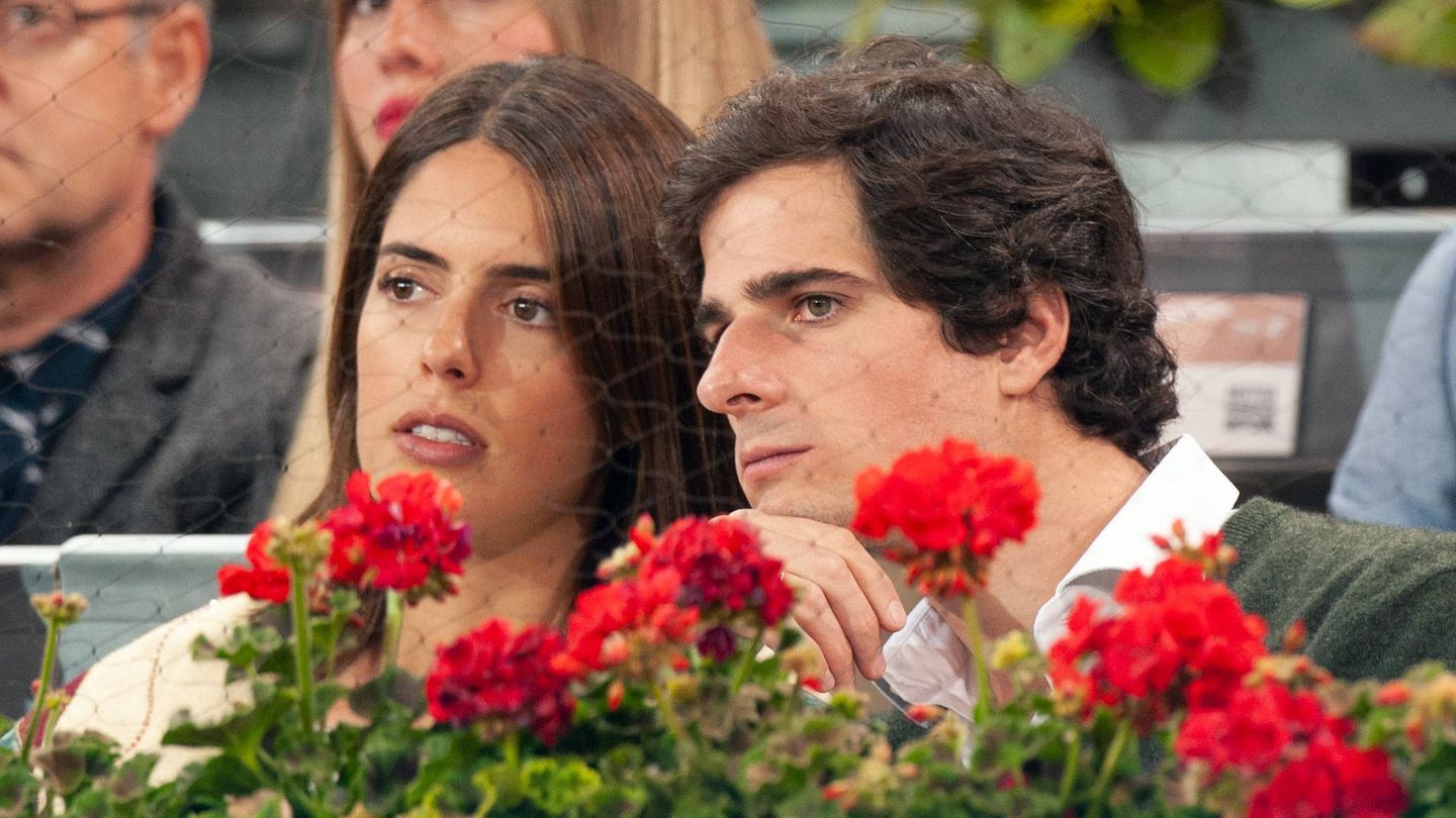 Sofía Palazuelo y Fernando Fitz-James, en el Mutua Madrid Open. (Getty)