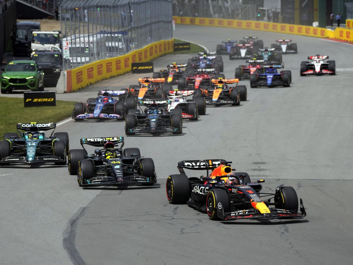 Foto: Primera vuelta de la carrera del GP de Austria 2023. (Reuters/Mathieu Belanger)
