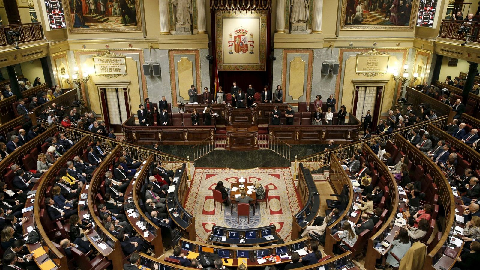 Foto: Vista general del Congreso de los Diputados durante la primera sesión de la XI Legislatura. (Reuters)