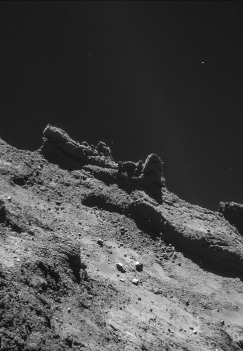 Foto: El cometa fotografiado desde la Rosetta (ESA)