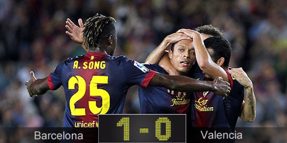 Foto: El Barcelona sufre más de la cuenta para ganar al Valencia pero logra su objetivo, el liderato