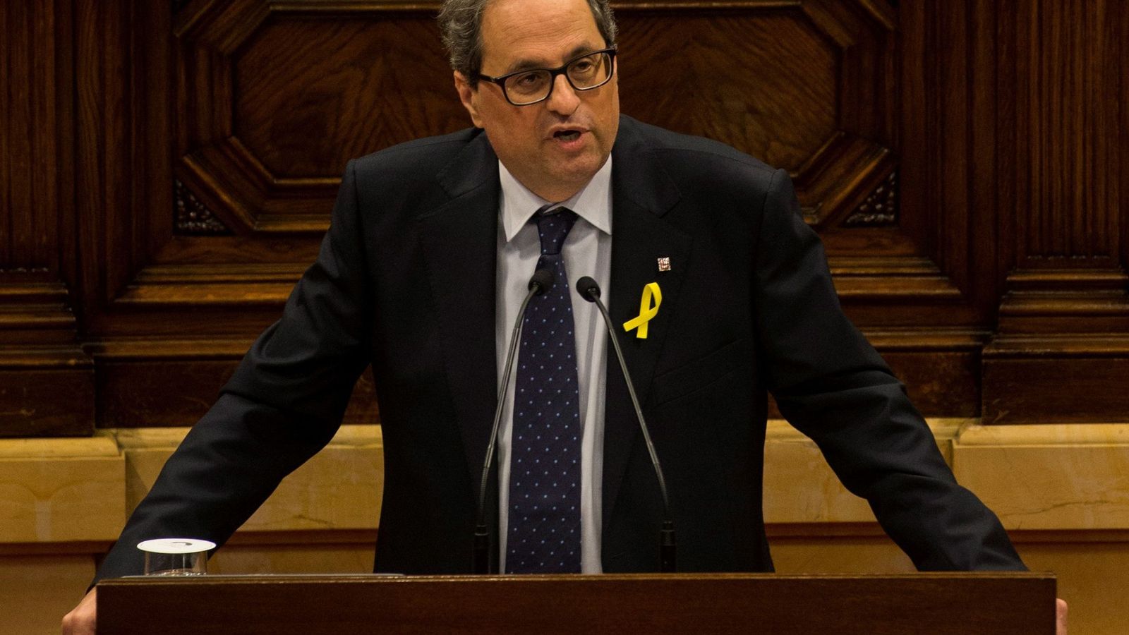 Foto:  El candidato de JxCat a ser investido presidente de la Generalitat, Quim Torra. (EFE)