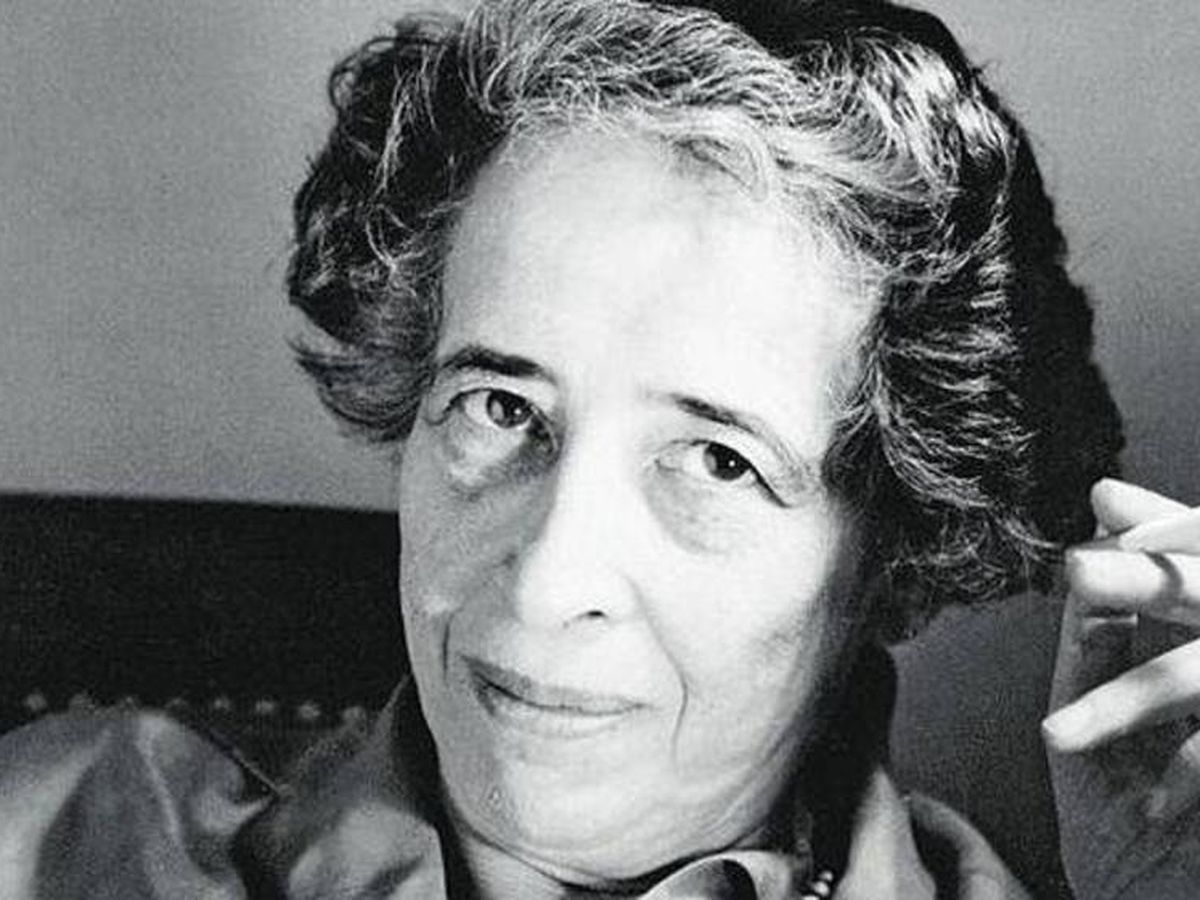 Foto: La filósofa Hannah Arendt. 