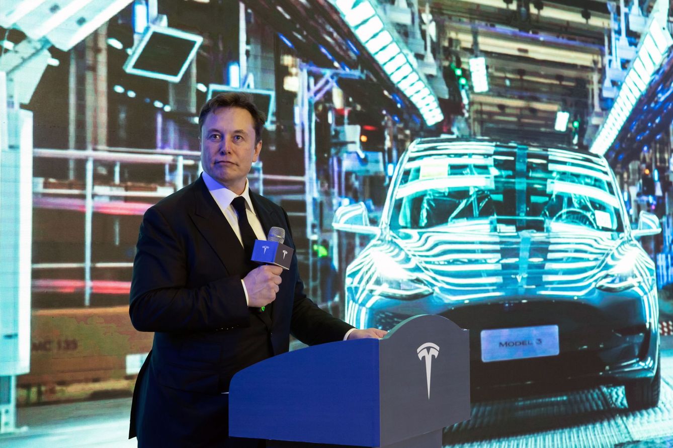 Elon Musk, en un acto de Tesla. (Reuters)