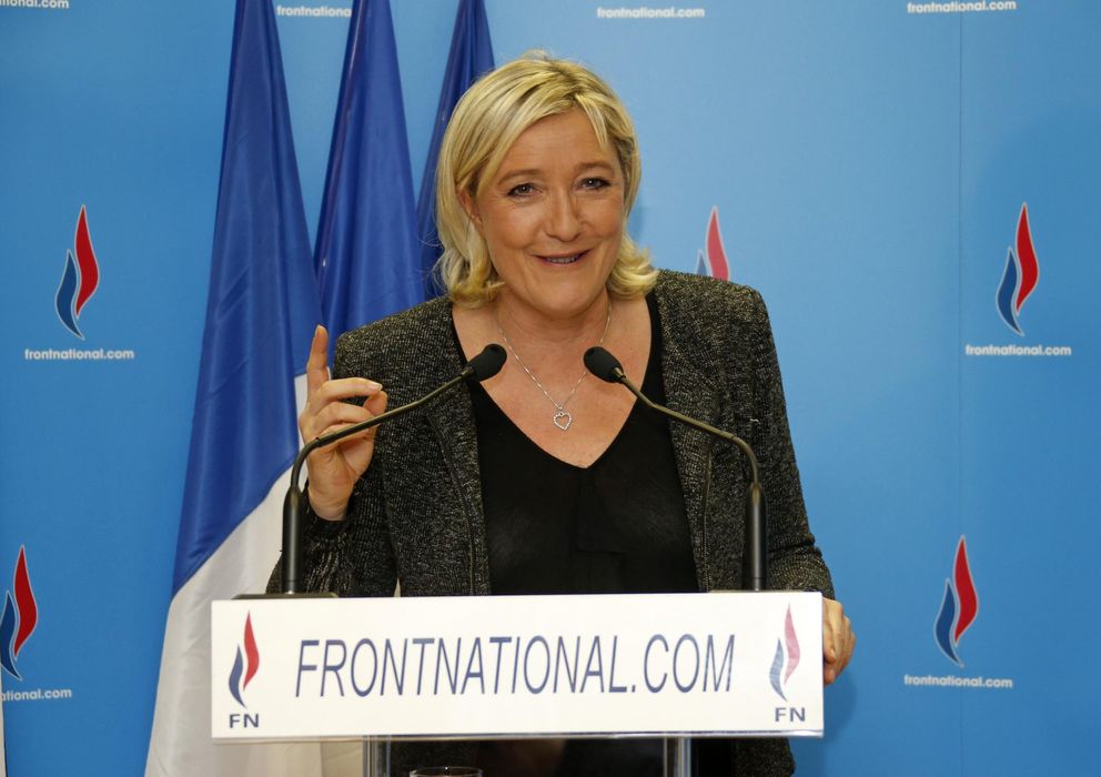Foto: Marine Le Pen, líder del Frente Nacional, durante un discurso tras los resultados en Nanterre. (Reuters)