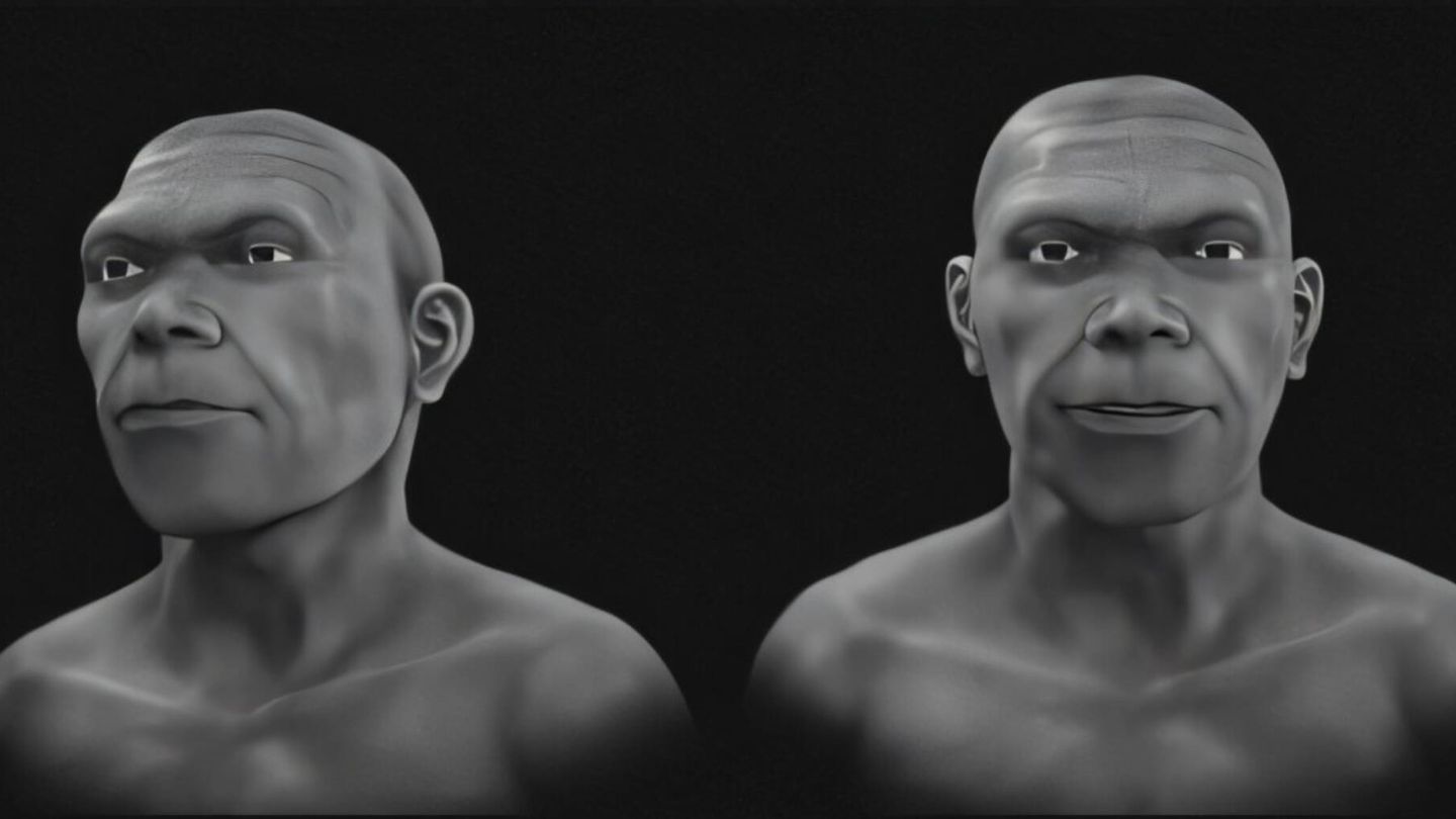Primera fase del modelado 3D a partir de Irhoud-1 (Heritage)