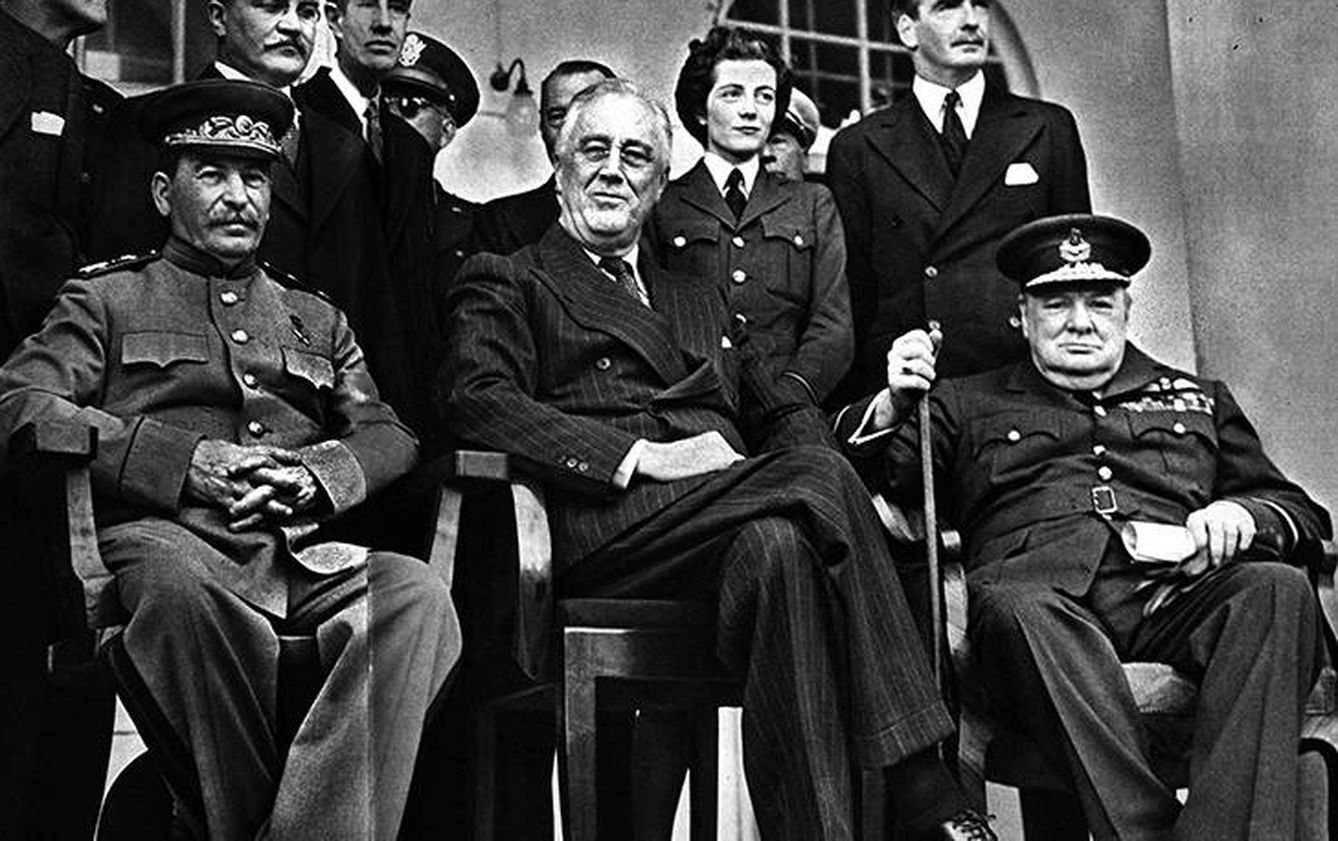Cumbre de Yalta: Stalin, Roosvelt y Churchill 