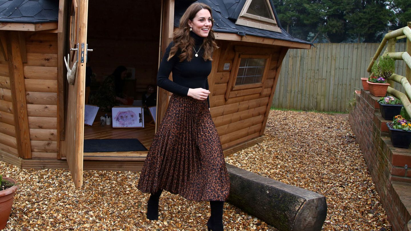El look de Kate sin abrigo. (Reuters)
