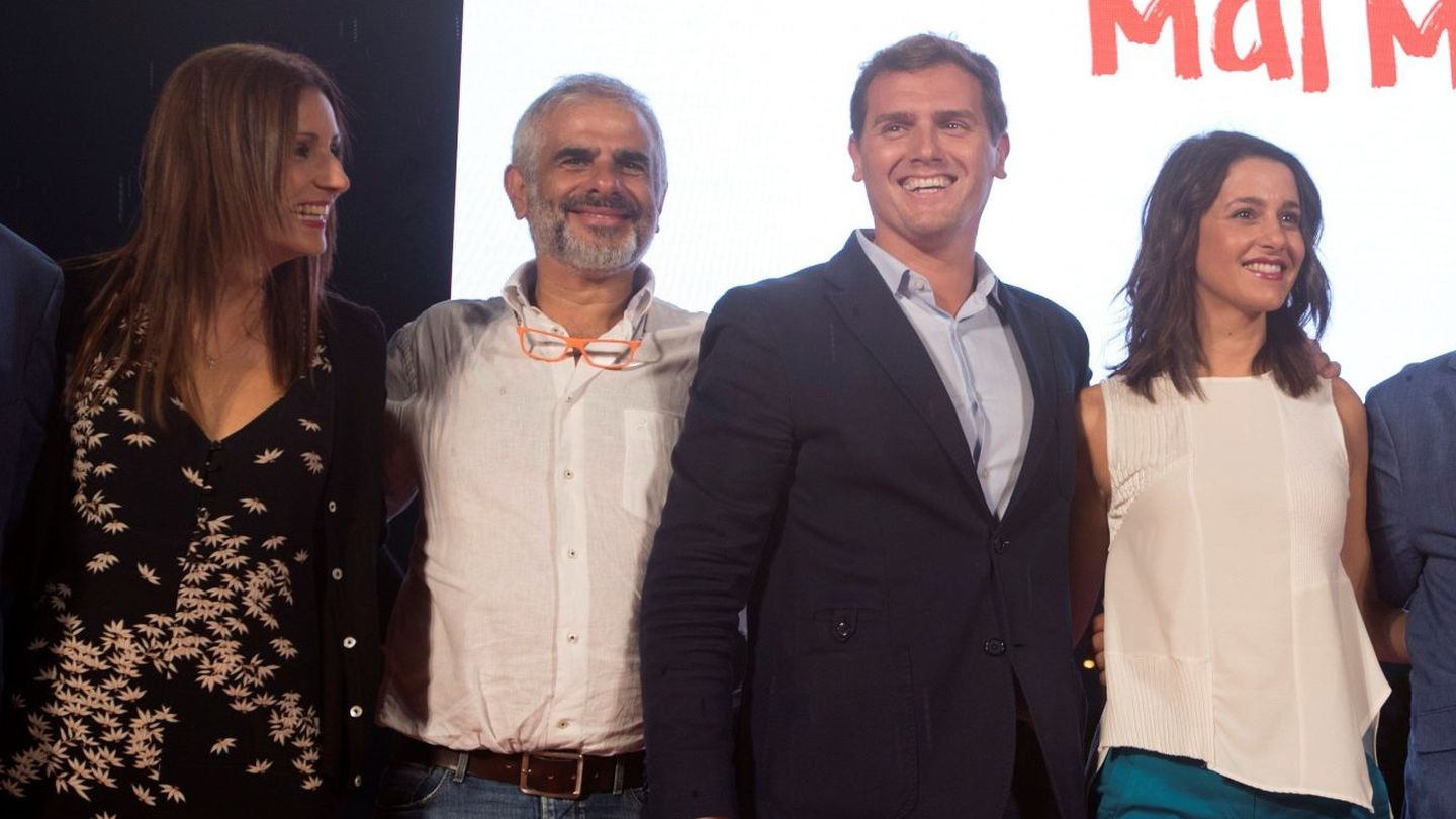 Lorena Roldán, Carlos Carrizosa, Albert Rivera e Inés Arrimadas. (EFE)
