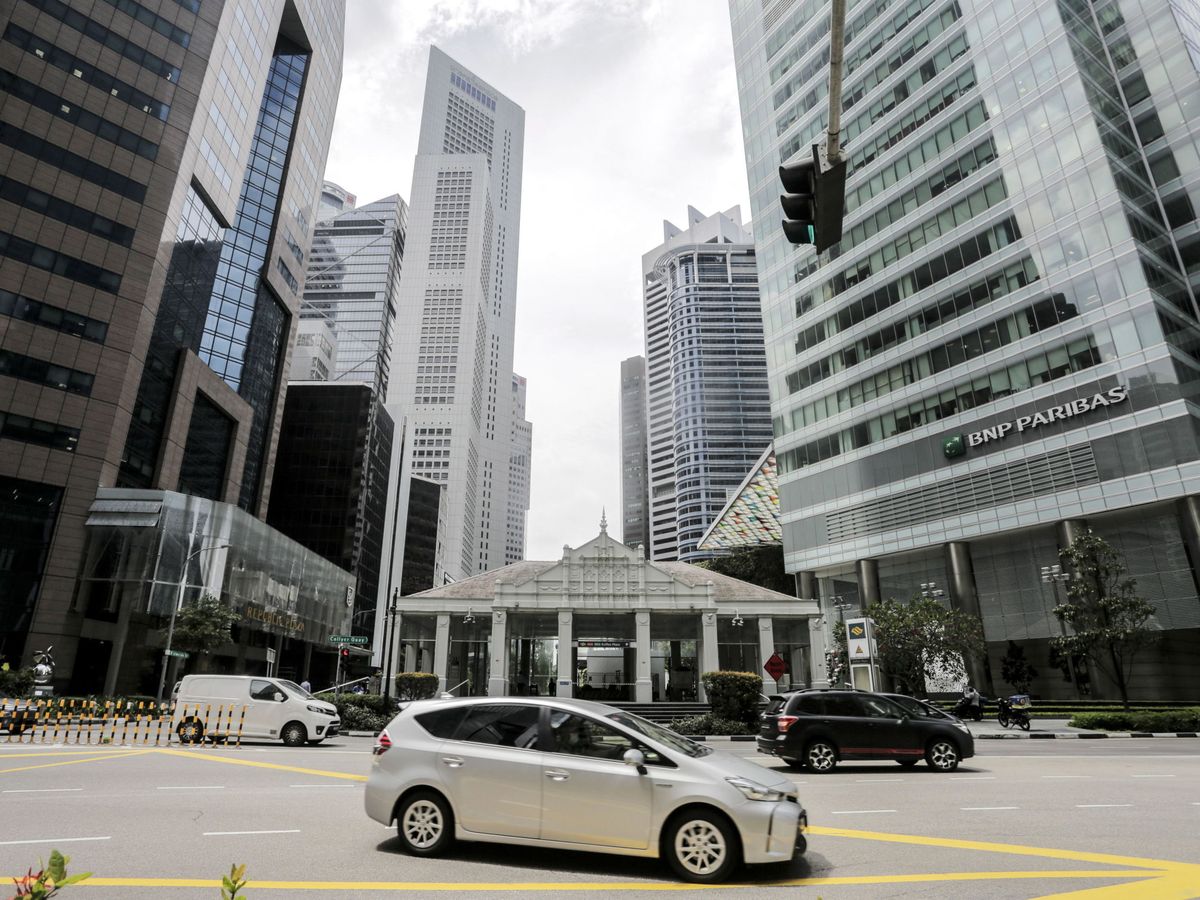 Foto: El distrito financiero de Singapur, en 2020. (EFE/Wallace Woon)