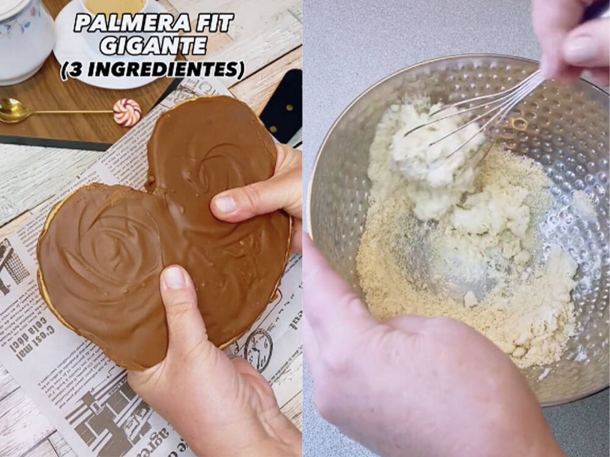 Foto: La receta viral para hacer una palmera de chocolate saludable y "calmar la fiera que llevas dentro" (TikTok: @lasrecetasdemimadre)