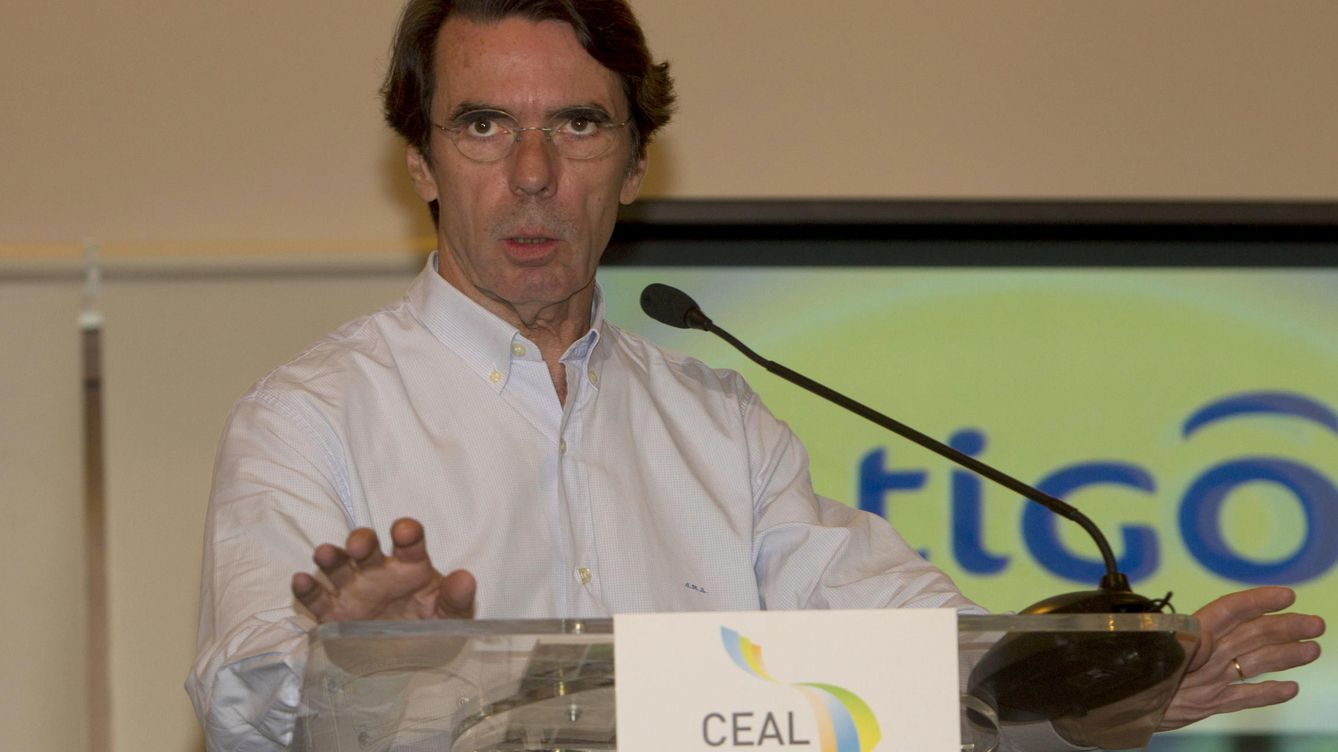 Foto: José María Aznar durante una reunión del consejo empresarial de américa latina (ceal). (EFE)