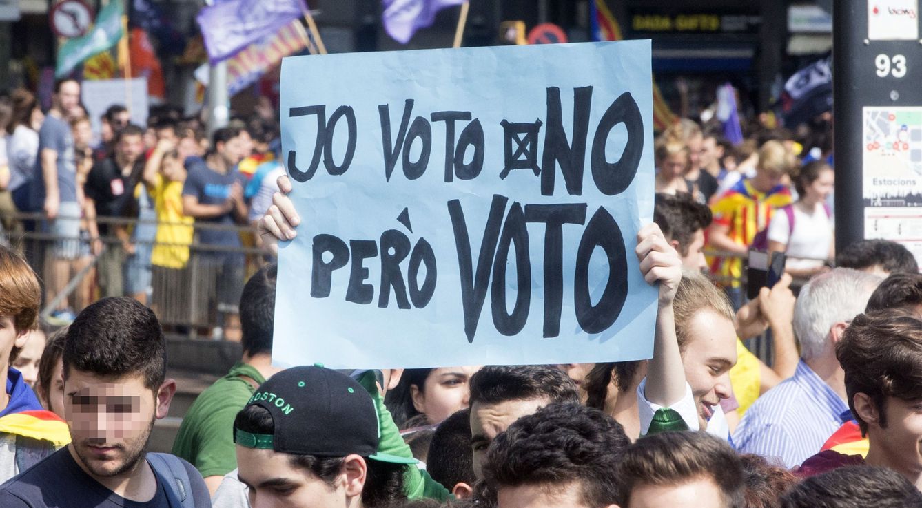 Manifestación estudiantil el 28 de septiembre en Barcelona. (EFE)