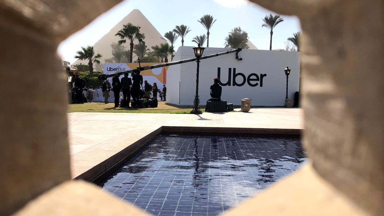 Foto: Rueda de prensa de la firma Uber en El Cairo, el 4 de diciembre de 2018. (Reuters)