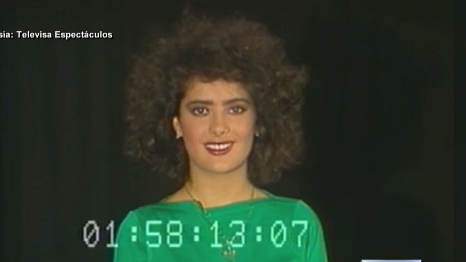 Foto: Salma Hayek, en su primer casting (Univisión/Televisa)