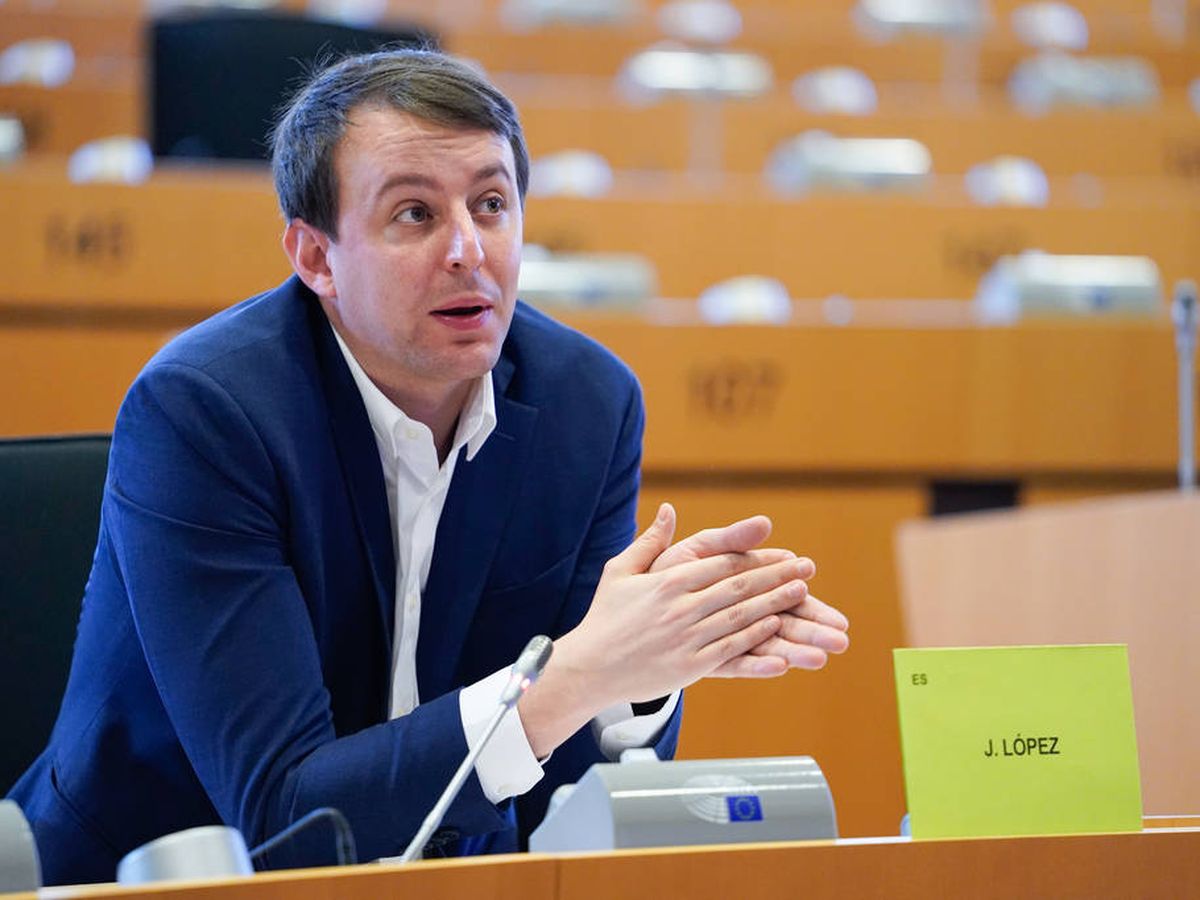 Foto: Javi López en el Parlamento Europeo (PE)