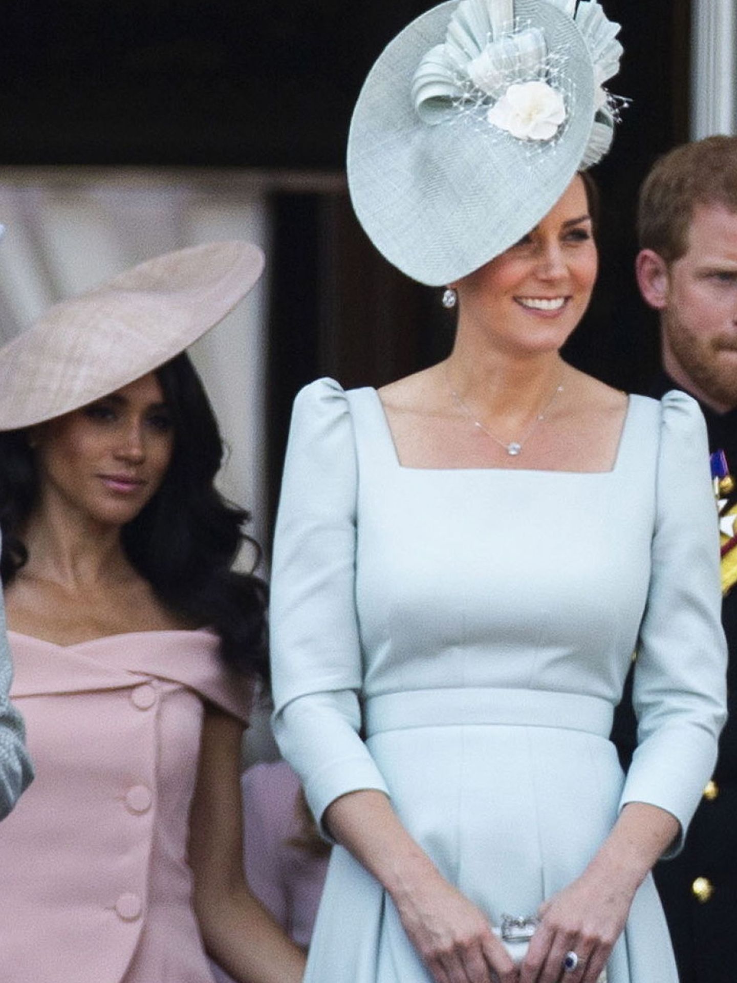 La princesa de Gales, entonces duquesa de Cambrigde, en el desfile de 2018. (EFE/Stringer)