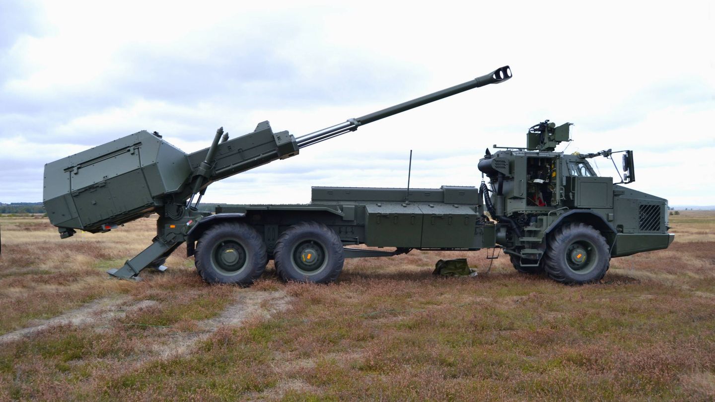 Pieza autopropulsada de 155 mm Archer. (Stridsvagn122)