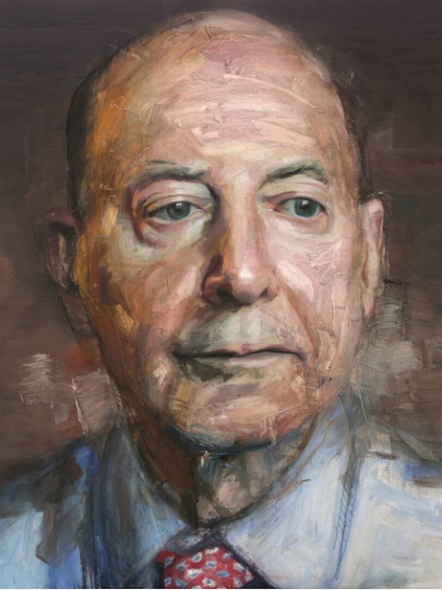Paul Reilly (2014) de Colin Davidson, óleo sobre lienzo, 127 x 117 cm 