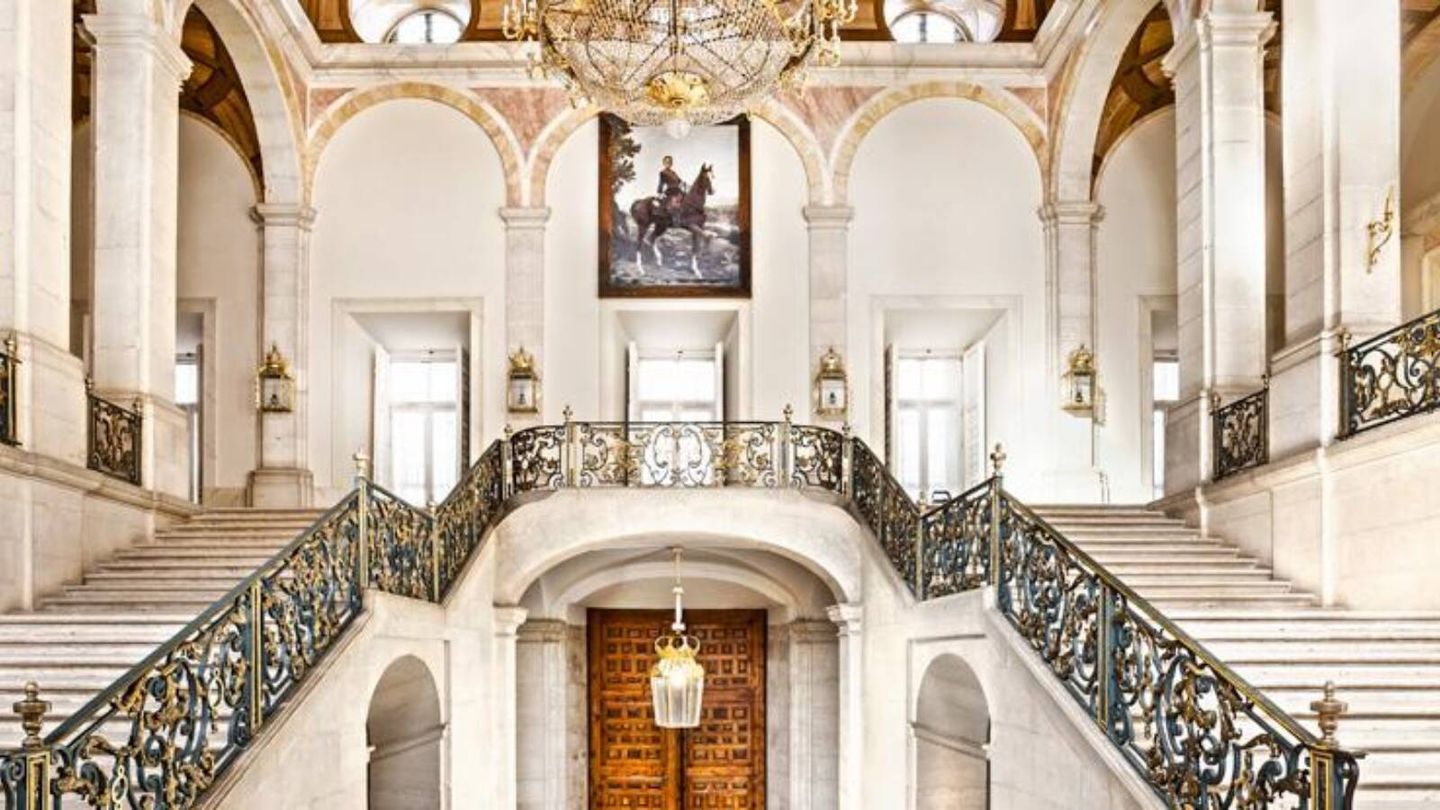 Las escaleras principales del Palacio Real de Aranjuez. (Patrimonio Nacional/Cortesía)