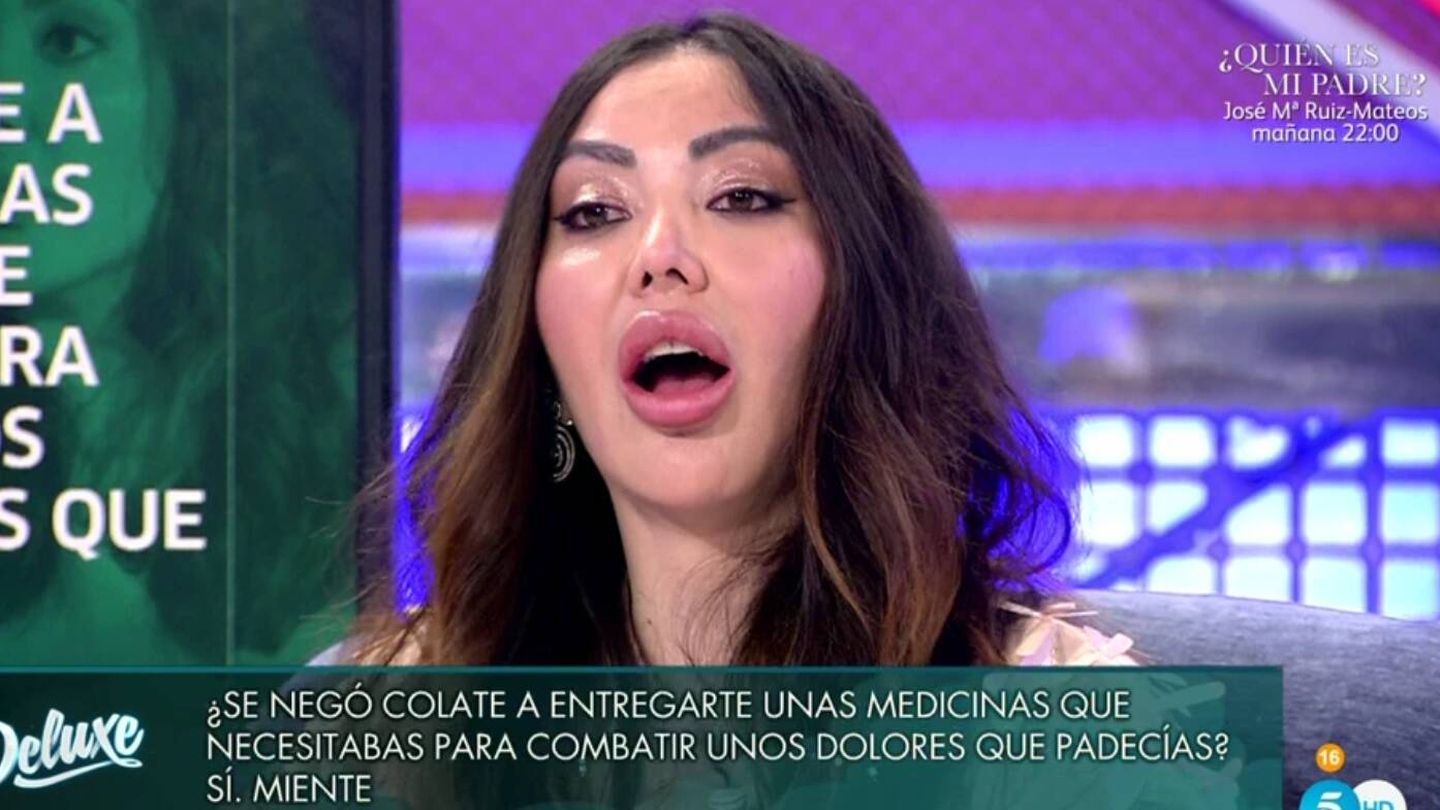 Patricia Donoso, en 'Viernes Deluxe'. (Telecinco).