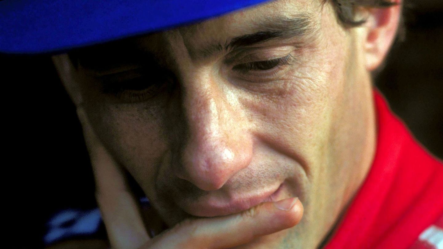Ayrton Senna, pensando.
