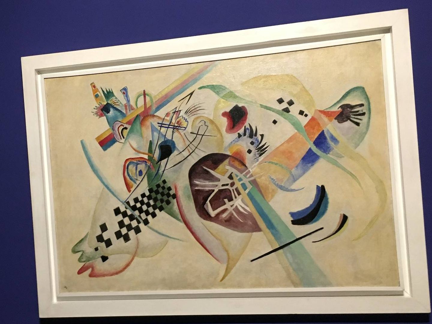 'En blanco I' (1920), de Kandinsky, expuesta en el Museo Ruseo de Málaga (Agustín Rivera)