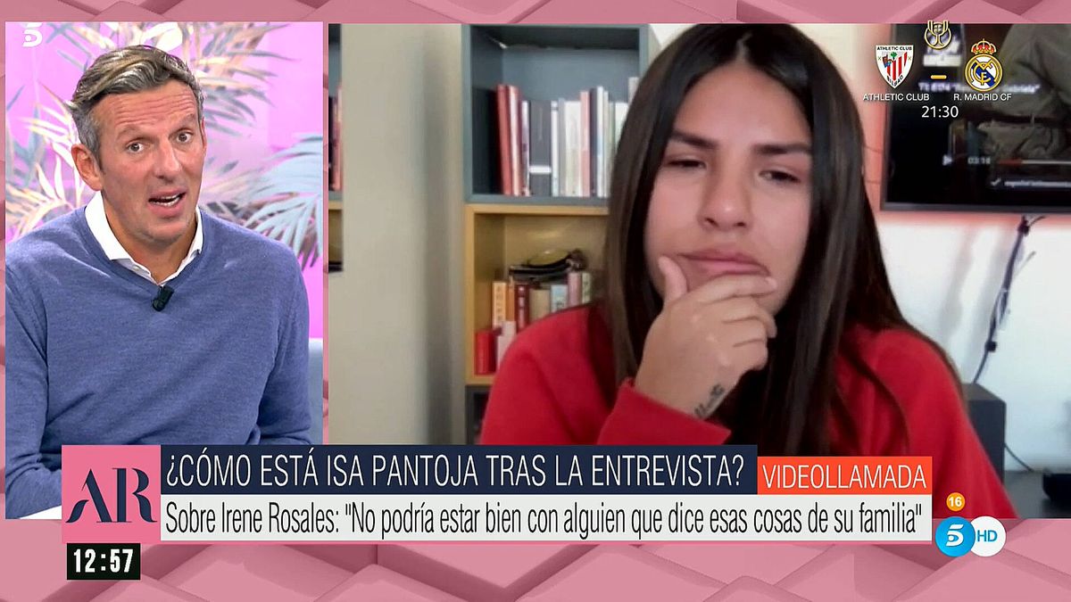 La dura conexión de Isa Pantoja en 'Ana Rosa': desolada y al borde de la lágrima 