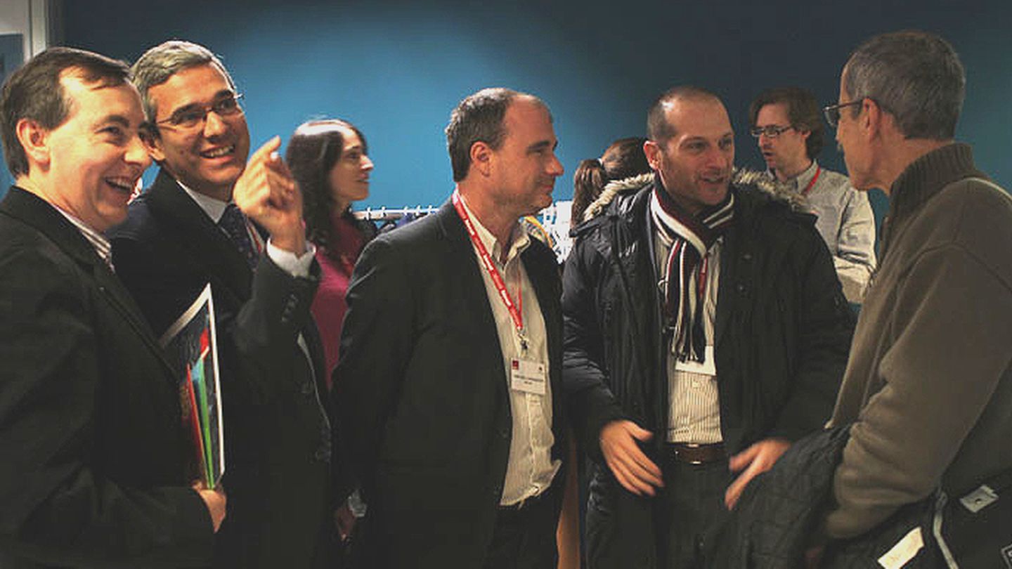 Albert Zamora (segundo por la derecha), director de Bionure, junto a otros participantes en una reunión de empresas innovadoras en China. (Biocat, BioRegió de Catalunya)