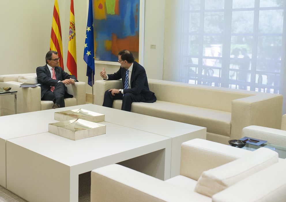 Foto: El presidente de la Generalitat, Artur Mas, y el presidente del Gobierno, Mariano Rajoy. (Gtres)