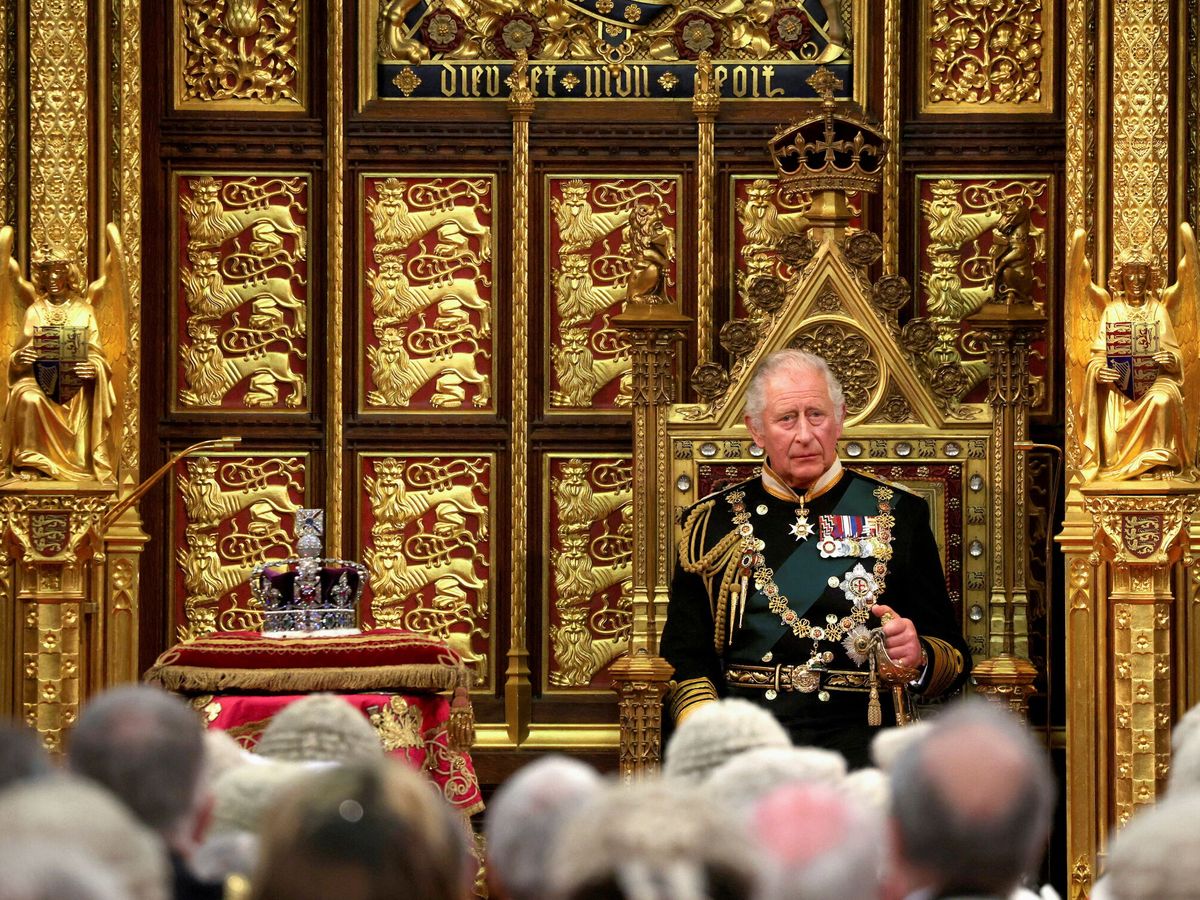 Foto: Carlos III en su discurso ante el Parlamento en 2022. (Reuters/Pool/Dan Kitwood)