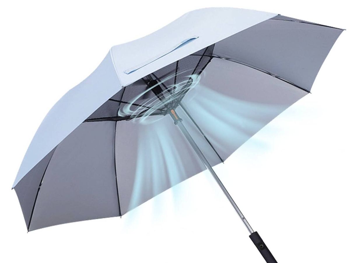 Foto: Así es el primer paraguas con filtro UV y ventilador incorporado (Amazon/NILoykg&)