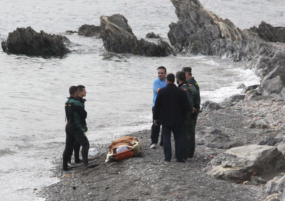 Foto: Uno de los cadáveres encontrados ayer en las playas de Ceuta.