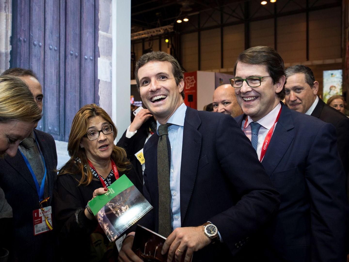 Pablo Casado junto al presidente del PP de Castilla y León, Alfonso Fernández Mañueco. (EFE)
