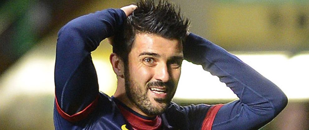 Foto: Villa vuelve a plantearse irse del Barça justo un año después de lesionarse