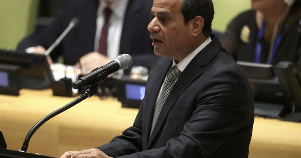 Foto: El presidente de Egipto, Al Sisi, en las Naciones Unidas. (Reuters)
