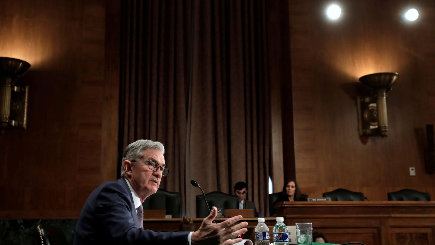 El presidente de la Fed, Jerome Powell, en el Congreso de EEUU. (Reuters)
