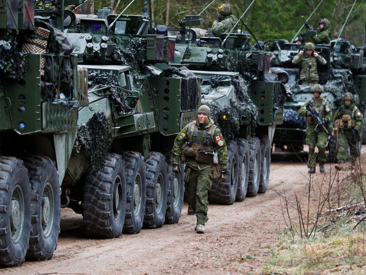 Foto: Ejercicios militares de la OTAN en Letonia. (Reuters/Ints Kalnins)