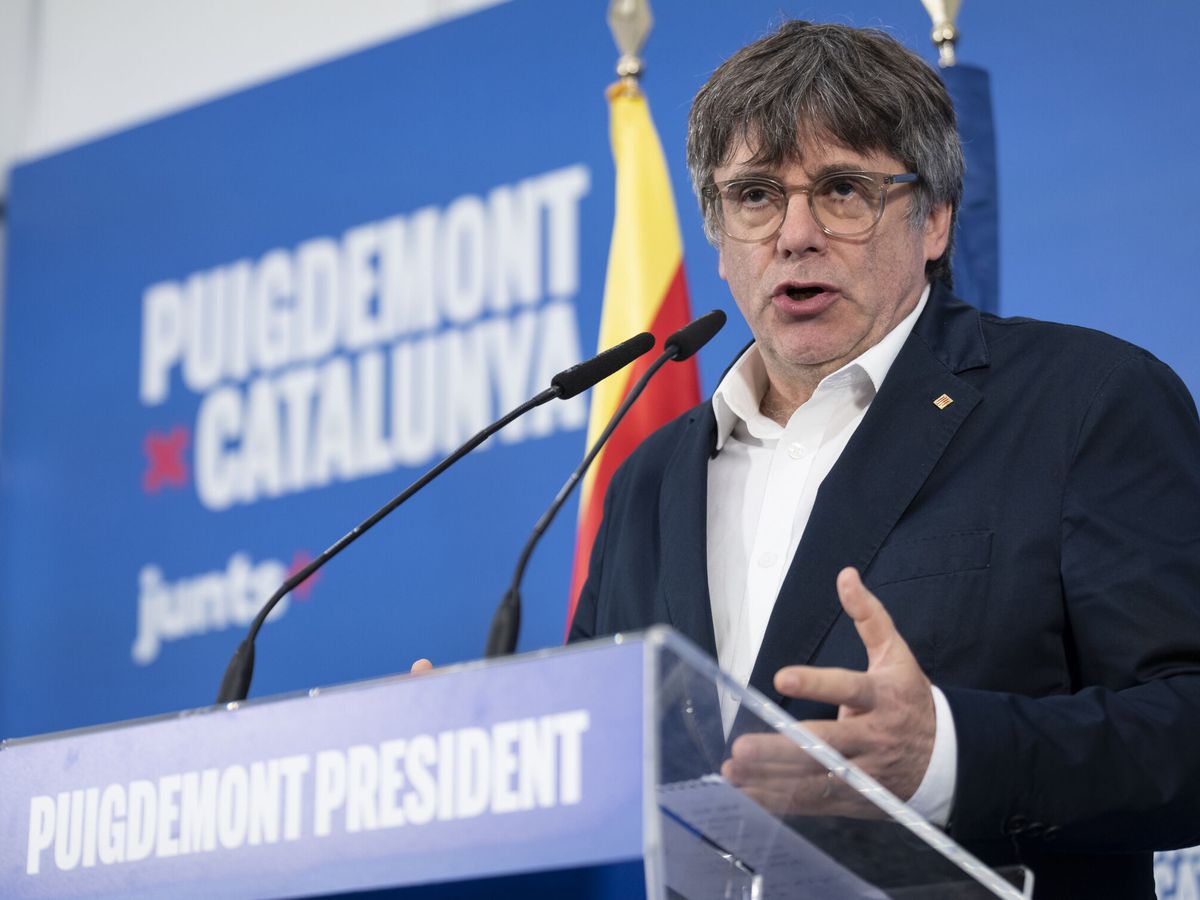 Foto: El candidato de Junts a la presidencia de la Generalitat, Carles Puigdemont. (EFE/David Borrat)