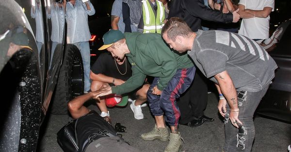 Foto: Justin Bieber tras atropellar al fotógrafo. (Cordon Press)