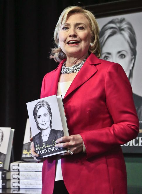 Foto: La demócrata, en la presentación de su libro