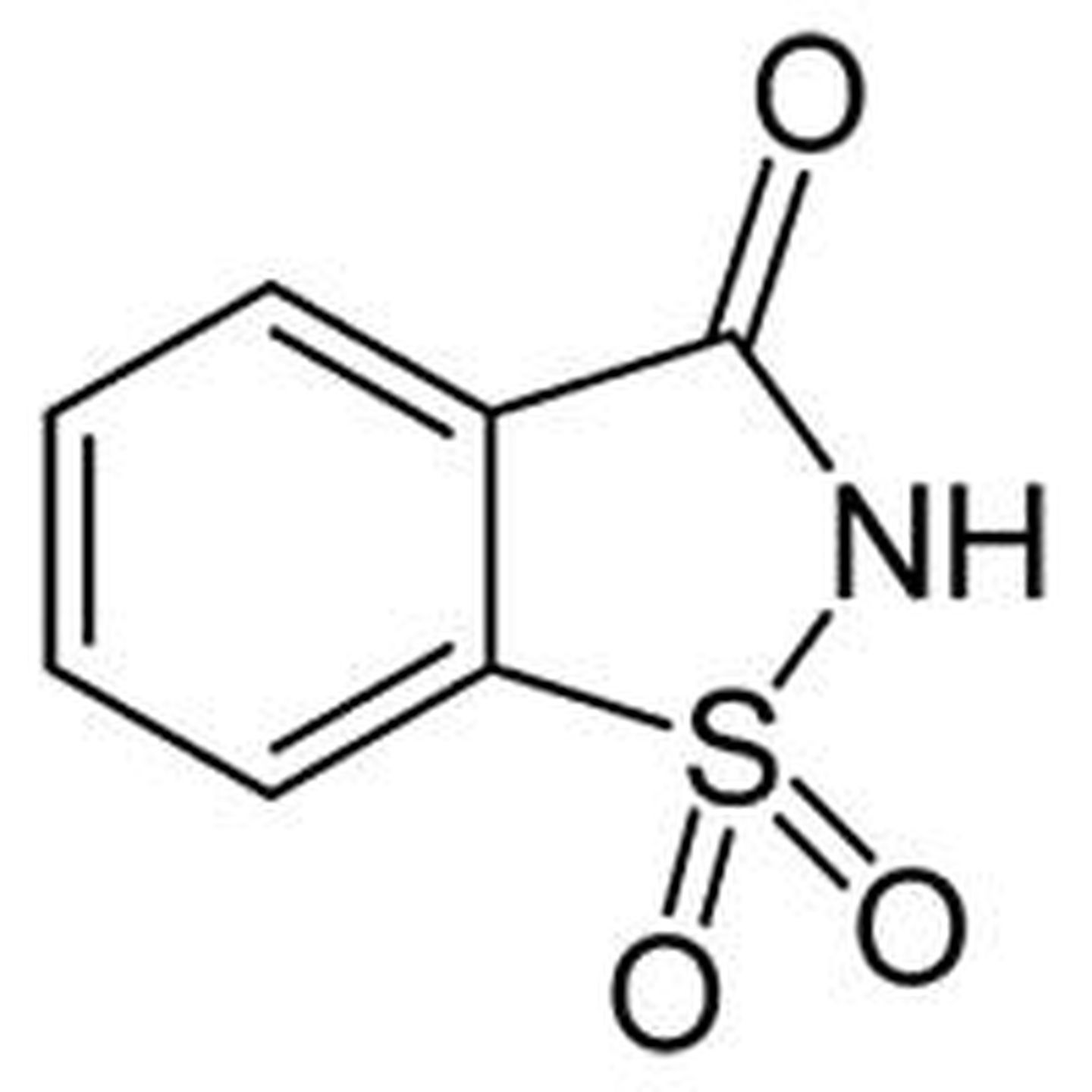 Molécula de sacarina.
