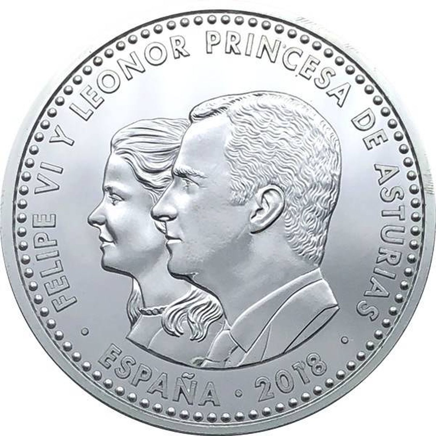 La moneda de 2018 de Leonor. (Casa Real de la Moneda)