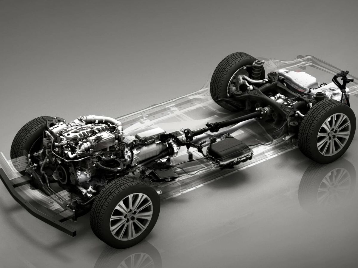 Foto: El nuevo motor diésel e-Skyactiv D 3.3, montado en el CX-60. (Mazda)