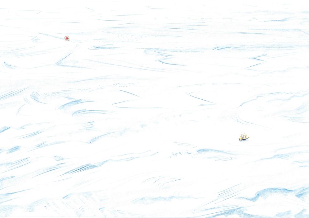 Foto: Dibujo de la madre de todas las expediciones sobre el hielo