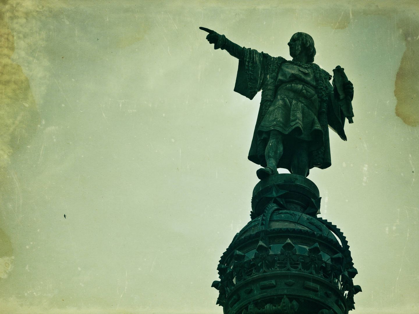 Estatua de Cristobal Colón en Barcelona (Fuente: iStock)